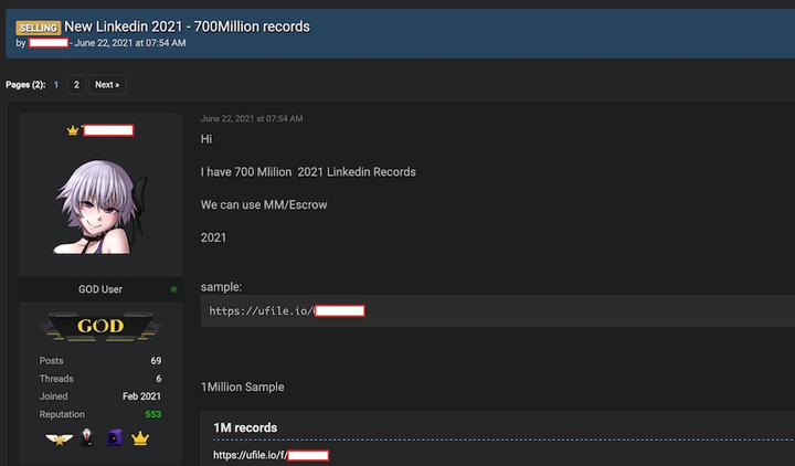 Imagen - Filtrados los datos del 92% de los usuarios de LinkedIn