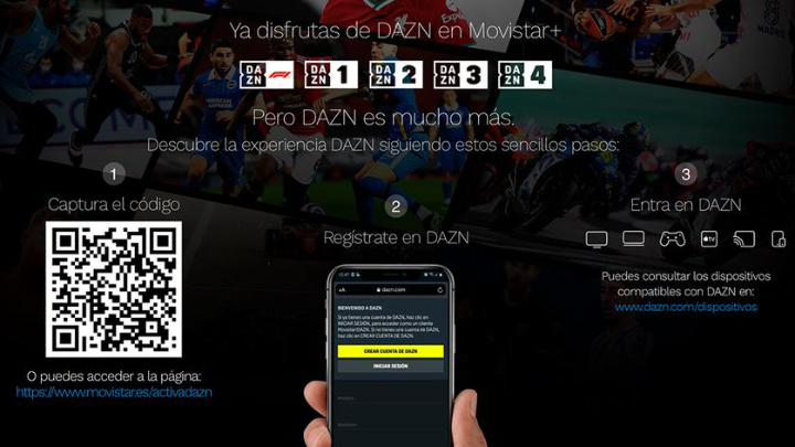 Imagen - Cómo activar DAZN en Movistar+