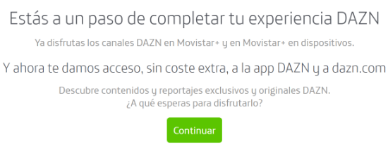 Imagen - Cómo activar DAZN en Movistar+