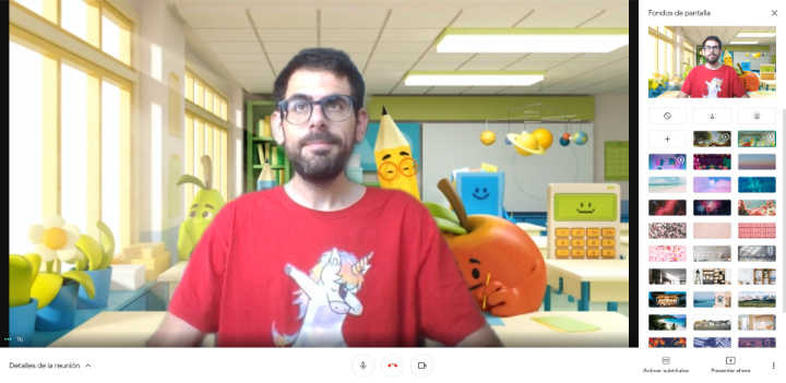 Imagen - Google Meet ya permite poner fondos como Zoom