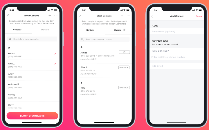 Imagen - Tinder ya permite bloquear tus contactos