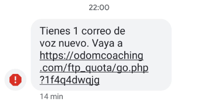 Imagen - &quot;Tienes 1 correo de voz nuevo&quot;, ¿es cierto este SMS?