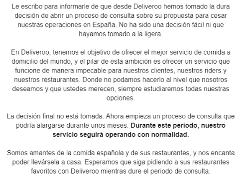 Imagen - La app de Deliveroo podría cerrar en España