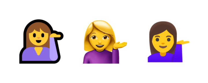 Imagen - ¿Qué significa el emoji de la chica con la mano levantada?