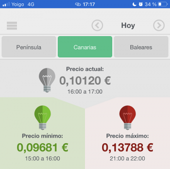 Imagen - Cómo saber el precio de la luz hoy con estas apps y webs