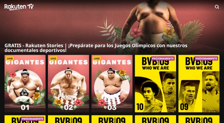 Imagen - Rakuten Stories, el canal deportivo gratis de Rakuten TV