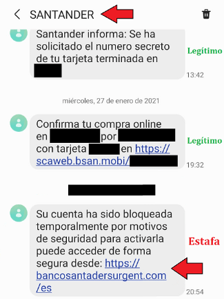 Imagen - SMS peligroso: &quot;Su cuenta ha sido bloqueada&quot;, ¿qué ocurre?