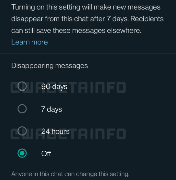 Imagen - WhatsApp prepara mensajes que desaparecen de hasta 90 días