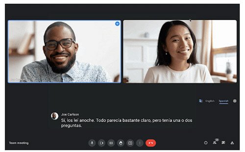 Imagen - Google Meet ya traduce y subtitula