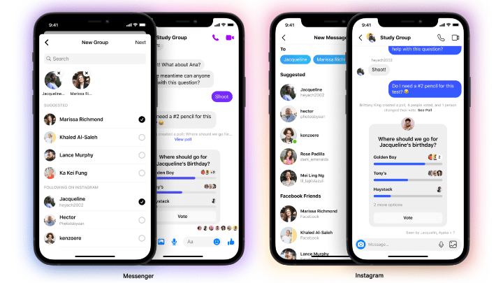 Imagen - Facebook unifica los grupos de Instagram y Messenger