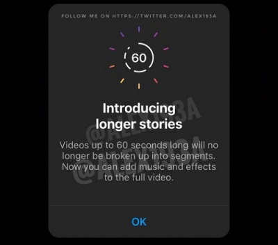 Imagen - Instagram tendrá Stories de hasta 60 segundos