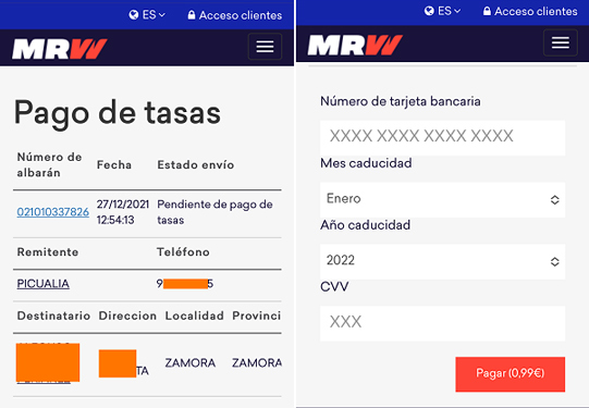 Imagen - Gastos de envío de MRW, ¿es el SMS fiable?