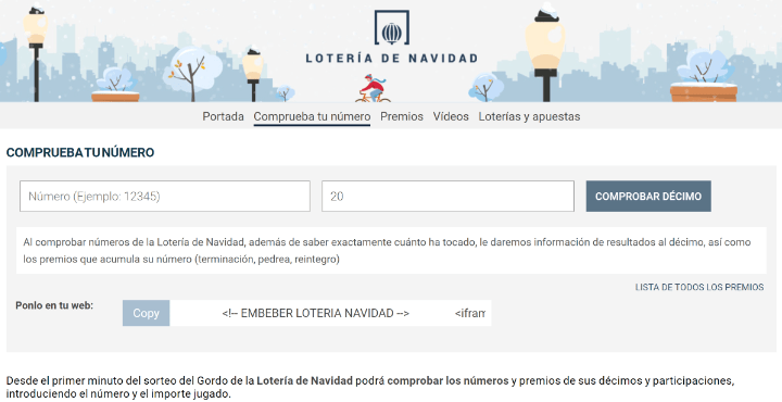 Imagen - Lotería Navidad 2021: cómo comprobar online y en el móvil