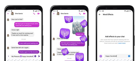 Imagen - Facebook Messenger se actualiza por Navidad: filtros y m&aacute;s