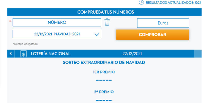Imagen - Lotería Navidad 2021: cómo comprobar online y en el móvil