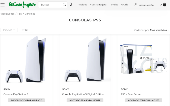 Imagen - Dónde comprar PlayStation 5: stock [diciembre 2021]