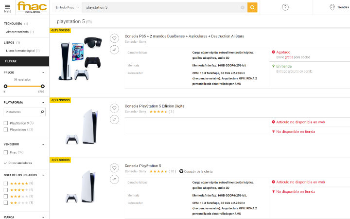 Imagen - Dónde comprar PlayStation 5: stock [diciembre 2021]