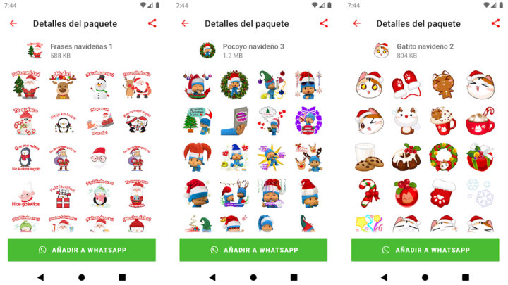 Imagen - 12 packs de stickers de Nochebuena/Navidad 2022 en WhatsApp