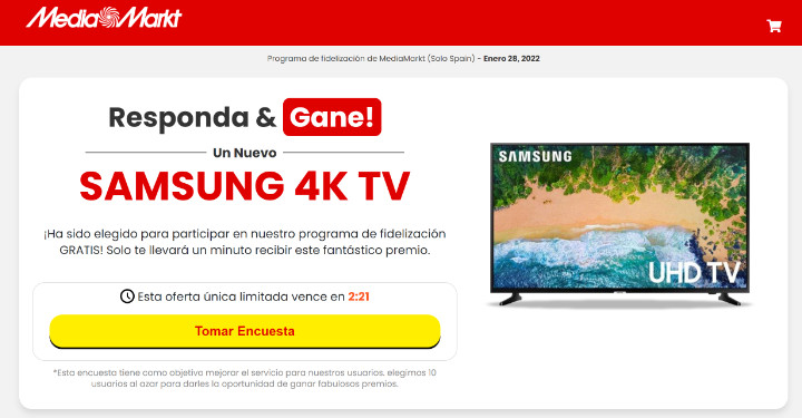 Imagen - Samsung TV gratis en MediaMarkt : &iquest;es real el email?