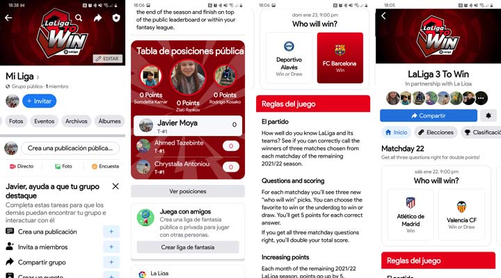 Imagen - Facebook lanza un juego de LaLiga