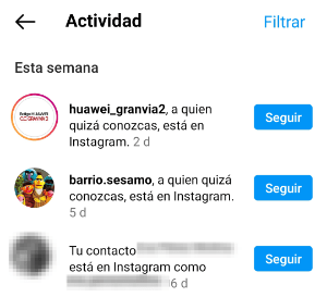 Imagen - Novedades Instagram: filtrar actividad y añadir a destacadas