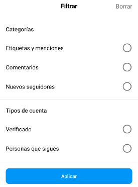 Imagen - Novedades Instagram: filtrar actividad y añadir a destacadas