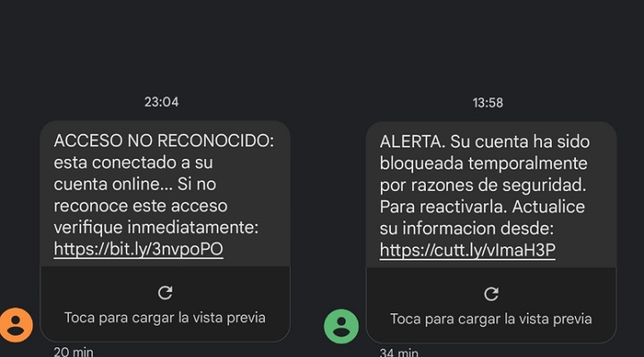 Imagen - BBVA y Santander: llegan SMS de acceso no autorizado
