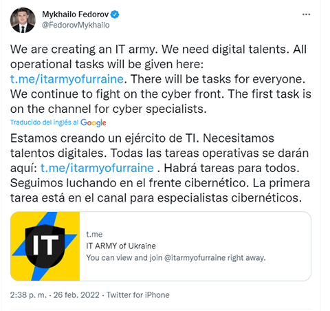 Imagen - Ucrania prepara un ejército informático