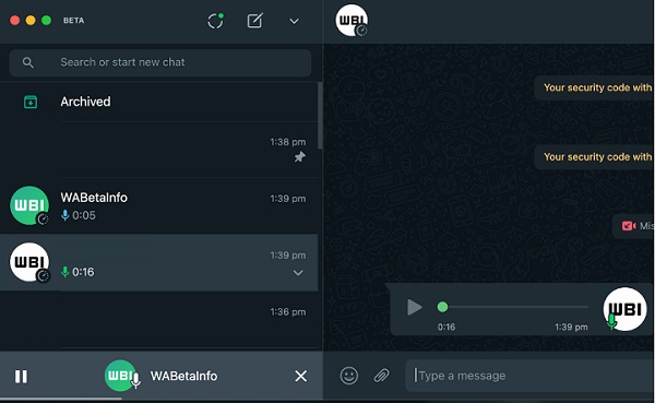 Imagen - WhatsApp Web ya tiene el nuevo reproductor de audios