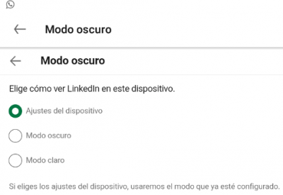 Imagen - Cómo activar el modo oscuro en la app de LinkedIn