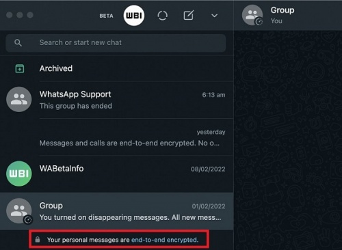 Imagen - WhatsApp Web tambi&eacute;n indicar&aacute; que los chats son cifrados