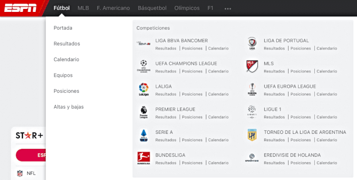 Imagen - Star Plus: ligas y partidos de fútbol que puedes ver