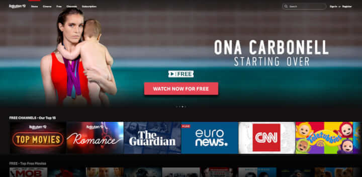 Imagen - Rakuten TV: nuevos canales gratis en m&oacute;vil y web