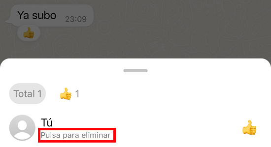 Imagen - Cómo reaccionar a los mensajes de WhatsApp en iPhone