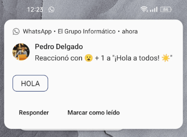 Imagen - WhatsApp: Cómo desactivar las notificaciones de reacciones