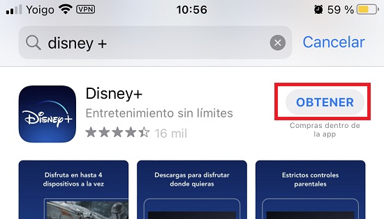 Imagen - Descarga la app de Disney Plus