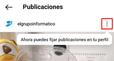 Imagen - Cómo fijar fotos al perfil de Instagram