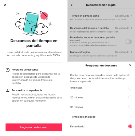 Imagen - TikTok te recordará que te tomes un descanso