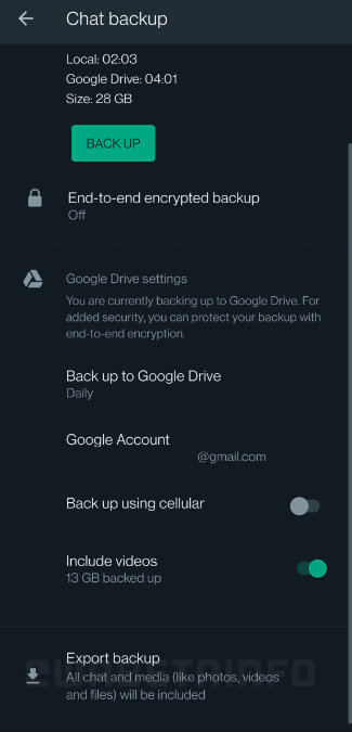 Imagen - WhatsApp por fin permitirá exportar una copia de seguridad