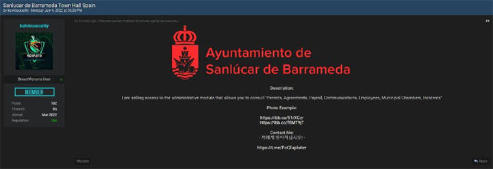 Imagen - Venden un pase de acceso a un ayuntamiento en la Dark Web
