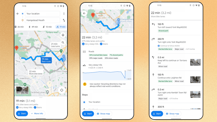 Imagen - Google Maps añade paisajes 3D, mejoras para bicis y más