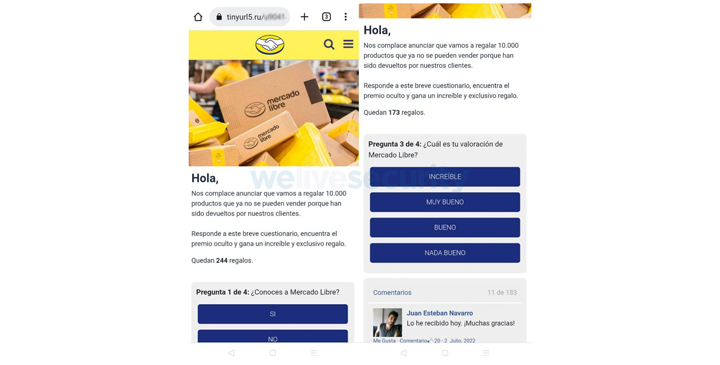 Imagen - &iexcl;Cuidado! Mercado Libre no sortea productos por WhatsApp