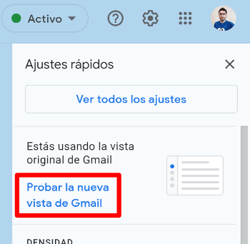 Imagen - Cómo volver al antiguo diseño de Gmail