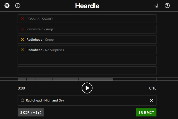 Imagen - Heardle, el juego viral musical que ha comprado Spotify