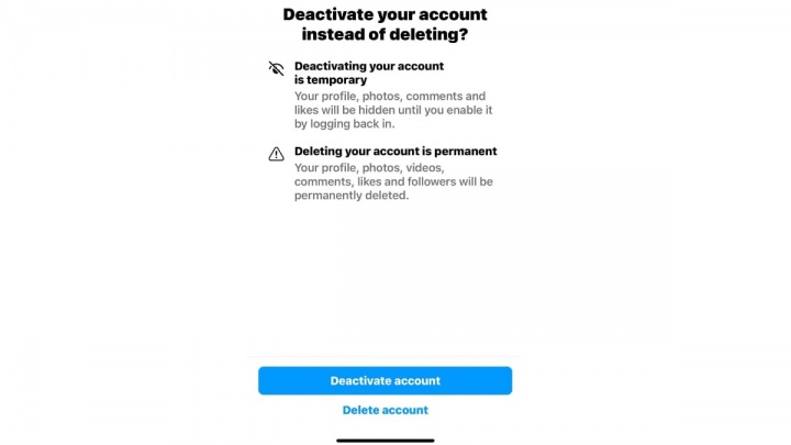 Imagen - Instagram para iOS ya permite eliminar la cuenta fácilmente