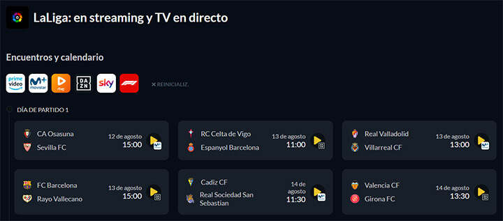 Imagen - JustWatch Sports: as&iacute; puedes saber d&oacute;nde se emite un partido