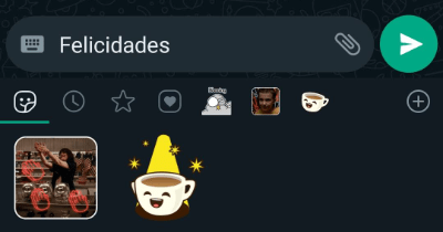 Imagen - WhatsApp a&ntilde;ade un atajo para los stickers al escribir texto