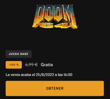 Imagen - &iexcl;Oferta! Descarga gratis DOOM 64 en Epic Games