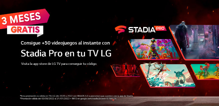 Imagen - C&oacute;mo conseguir 3 meses gratis de Stadia Pro gracias a LG