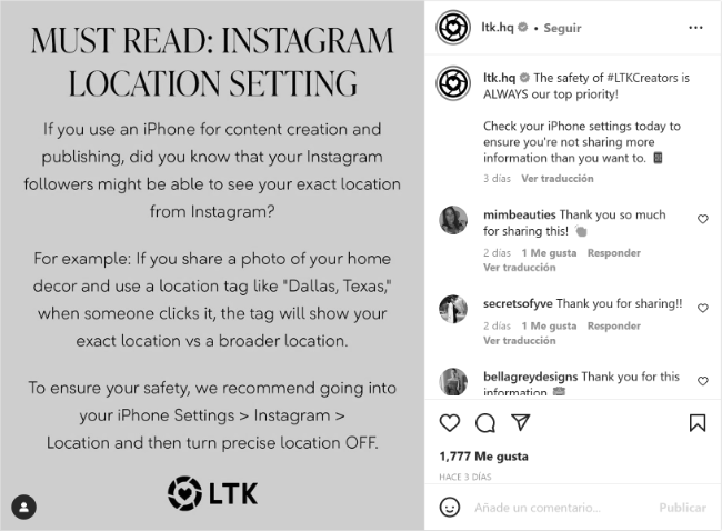 Imagen - Instagram niega que comparta tu ubicaci&oacute;n